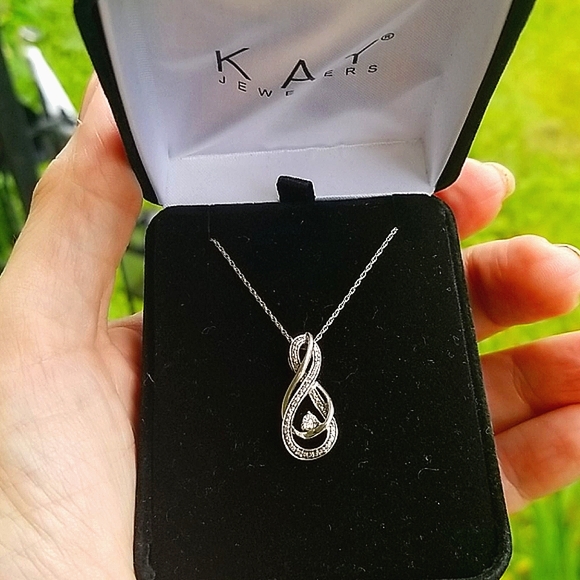 Kay Jewelers Jewelry - Kay's Jewelers Infinity Symbol Necklace📿💝 Diamond Accent Silver